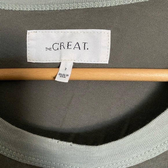 The Great. The Ruffle Tee Distressed Tee - Picture 6 of 10